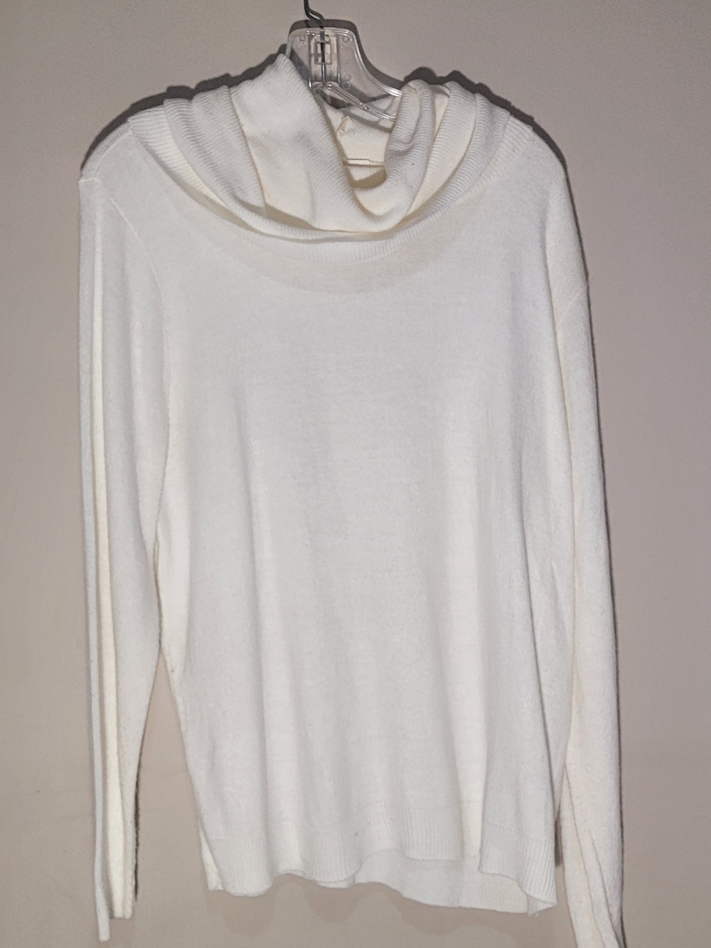 Cream Cowl Neck Women's Sweater